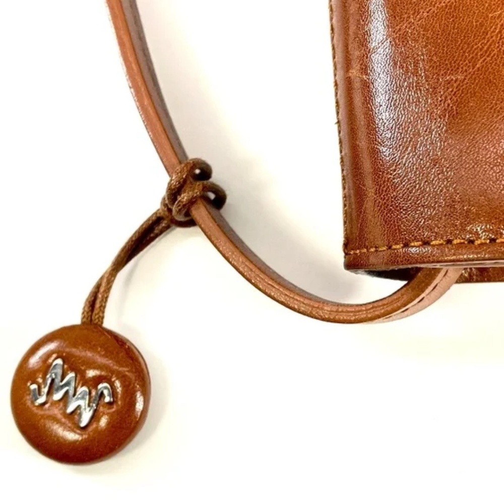 Monsac Cognac/Brown Leather Purse/Clutch - Picture 5 of 7